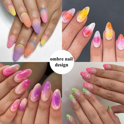 Nail Sponge SET - 100 Pieces - Nail Sponge with Metal Gripper - Soft Nail Sponges - Ombre Nail Brush - Nail Tools - For Gradient and Halo Nail Art - Professional Nail Tools and Accessories - Image 5