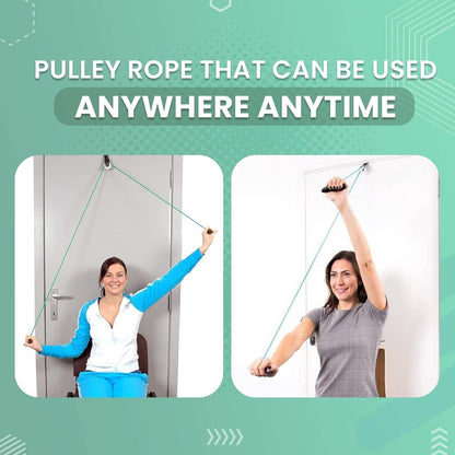 Shoulder Trainer - Shoulder Pulley - Shoulder Pulley Hand Support - Shoulder Pulley - Rehabilitation Exercise Device - Suspension Trainer - Shoulder Strap - for frozen shoulder and hand physiotherapy - Relieves Shoulder Pain - Green - Image 4