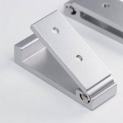 6 pieces - Foldable wall hooks - 6.7*7.5*2.5 cm - Clothes hook - concealable clothes hooks - heavy-duty wall hooks - aluminum hooks - with screws - foldable hooks - for hanging coats, bags, hats, and keys - silver - Image 2