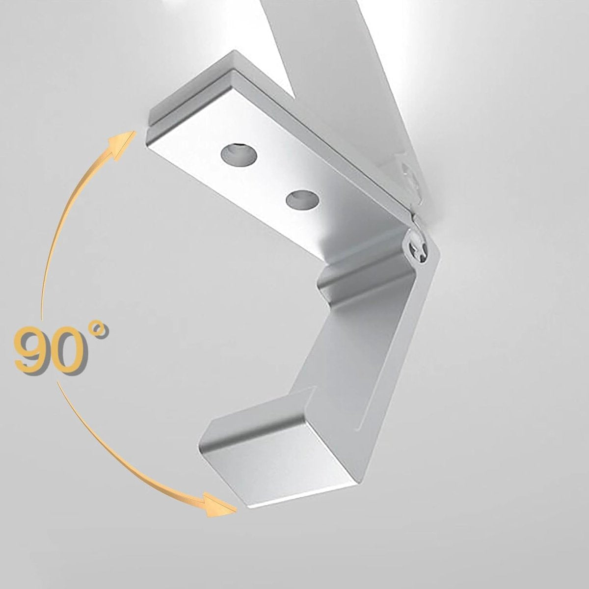 6 pieces - Foldable wall hooks - 6.7*7.5*2.5 cm - Clothes hook - concealable clothes hooks - heavy-duty wall hooks - aluminum hooks - with screws - foldable hooks - for hanging coats, bags, hats, and keys - silver - Image 4