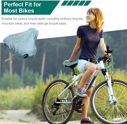 Bicycle Saddle Cover - Bicycle Saddle Cover - Waterproof Saddle Cover - Cover for Bicycle Saddle - Rain Cover - Saddle Cover - waterproof bicycle saddle cover - with drawstring - outdoor saddle cover - bicycle accessories - universal - rain and dust prote - Image 3