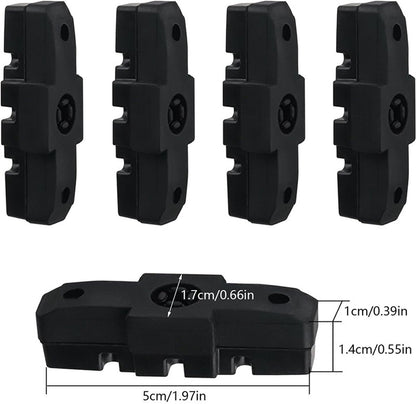 4 pieces - Brake pads - Bicycle brake pads - Replacement brake pads - Suitable for Magura HS11 HS22 HS24 HS33 HS66 - Brake pads for mountain bikes - Rubber bicycle brake pads - rubber road bike brake cover - bicycle accessories - black - Image 5