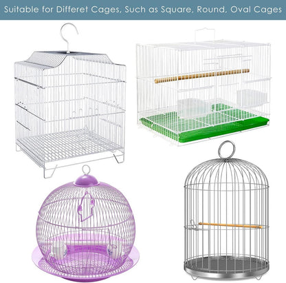 Birdcage Mesh Cover - Universal Birdcage Cover - Birdcage Splash Guard - Seed Catcher - Dust Cover for Birdcage - Birdcage Cover Skirt - Dustproof Mesh Cover - Dust Cover - Net - Birdcage Accessories - 40*150-220 cm - Black and White - Image 4