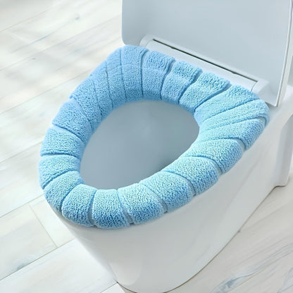 3-Piece Toilet Seat Cover - Toilet Seat Cover - Soft Toilet Seat - Toilet Cover - Toilet Seat Cover - WC Seat Cover - Universal Toilet Seat Cover - toilet seat cover - Reusable - Universal Fit - For Most Toilet Seats - Grey, Green, Blue - Image 2