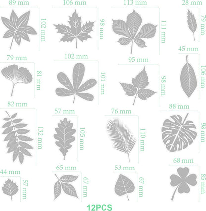 28 pieces - transparent window stickers - butterfly patterns and leaf shapes - warning decorative stickers - for home - window stickers - window decoration - prevent birds from hitting glass - Image 2