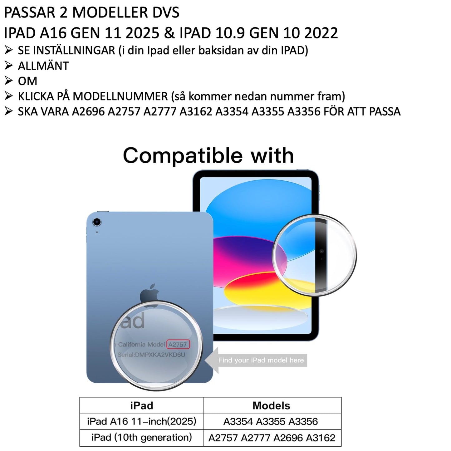 iPad (A16) Gen 11 2025 Tempered Glass Screen Protector 9H Transparent 2-Pack - Image 2