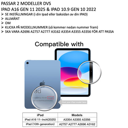 iPad (A16) Gen 11 2025 Tempered Glass Screen Protector 9H Transparent 2-Pack - Image 2