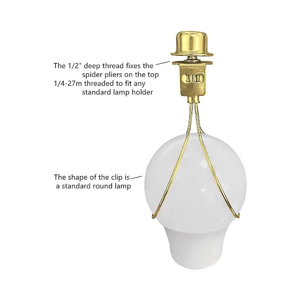 Lampshade Holder Adapter Kit with Knob Leveling System Gold Stabilizer - Image 2