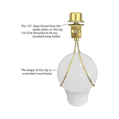 Lampshade Holder Adapter Kit with Knob Leveling System Gold Stabilizer - Image 2