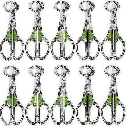 Stainless Steel Quail Egg Peeler Cutter Opener Tool, 10 pcs