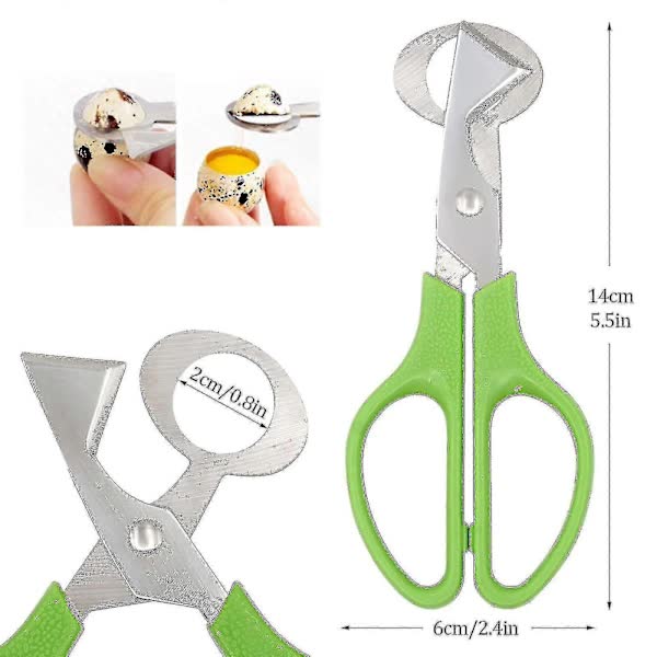 Stainless Steel Quail Egg Peeler Cutter Opener Tool, 10 pcs - Image 2