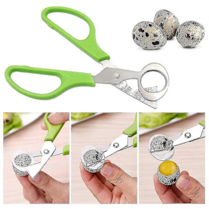 Stainless Steel Quail Egg Peeler Cutter Opener Tool, 10 pcs - Image 4