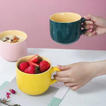 Large Ceramic Coffee Mug 650ml with Henke, Compatible with Breakfast Cereal Bowl and Tea Cup, Birthday Gift - Image 2