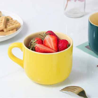 Large Ceramic Coffee Mug 650ml with Henke, Compatible with Breakfast Cereal Bowl and Tea Cup, Birthday Gift - Image 4