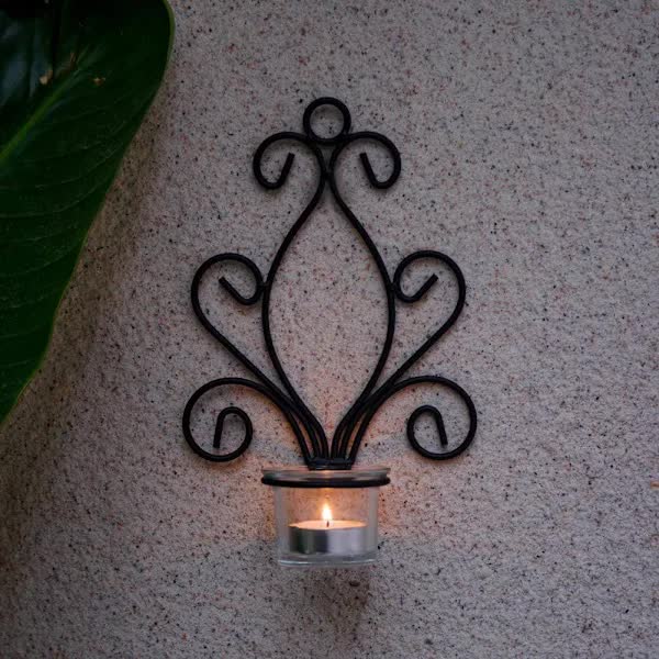 Creative Iron Wall Candle Holders Vintage Candlesticks - Image 2