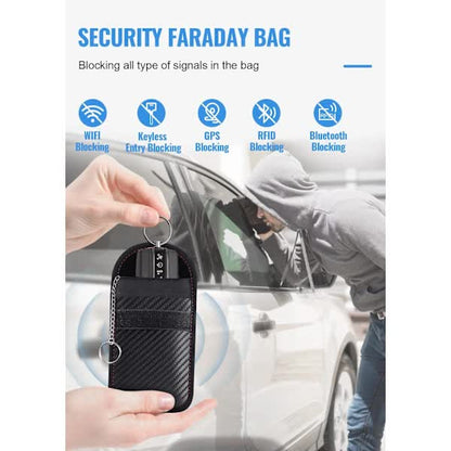 Faraday Car Key Case 2-Pack Signal Blocking Keyless Entry Protector - Image 2