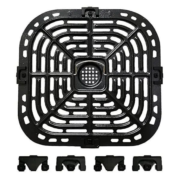 Air Fryer Grill Plate Replacement for Instant Vortex 6qt Compatible with Grill Plate with 4 Rubber Pads