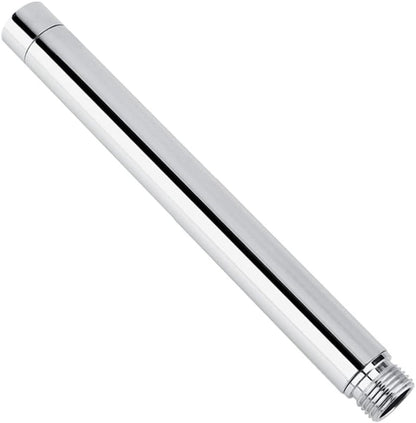 Shower arm extension - Hand shower arm extension pipe - universal shower component - 20cm - silver - Easy installation - Universal connection - Rain shower arm - Stainless steel