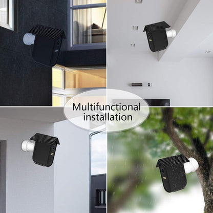pieces - Camera silicone protective cover - security camera protective cover - black - soft silicone cover - security camera protective cover - weatherproof silicone housing - for EufyCam 2C - Image 4