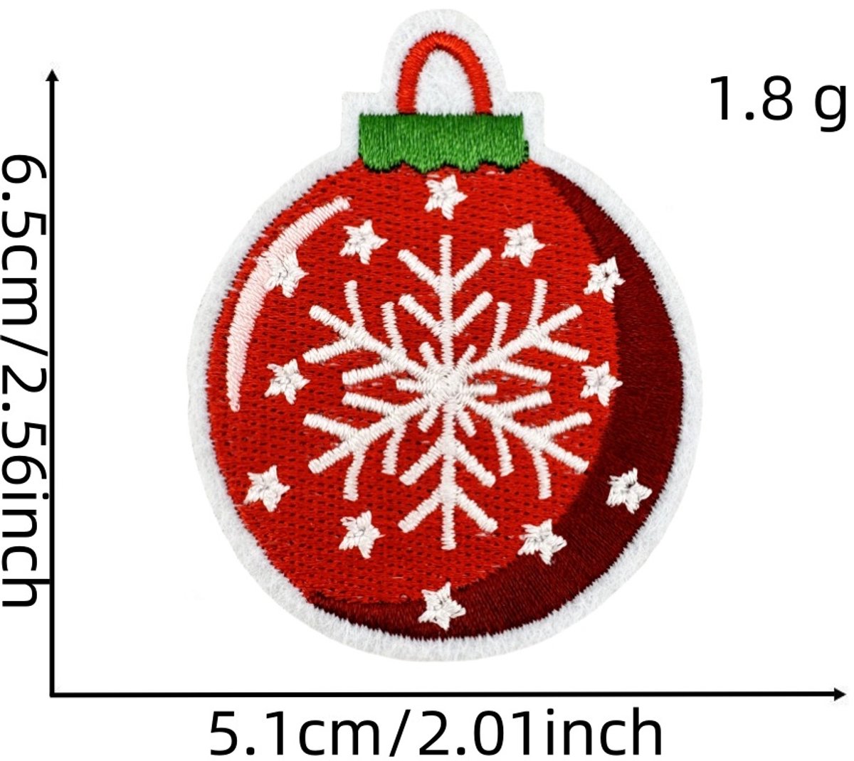 32 Pieces Iron-On Patches - Christmas Iron-On Embroidered Patches - Embellishments for Clothing - Clothes Patches - DIY Accessories - Cute Sewing Appliques - Sew-On Embroidered Applique Sewing Patches - For Jackets, Hats, Backpacks - Image 4