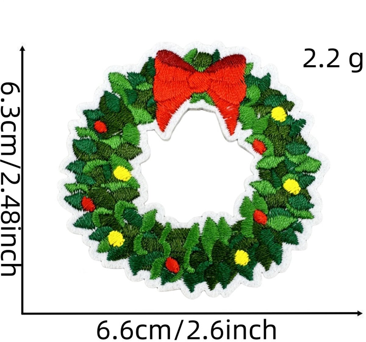 32 Pieces Iron-On Patches - Christmas Iron-On Embroidered Patches - Embellishments for Clothing - Clothes Patches - DIY Accessories - Cute Sewing Appliques - Sew-On Embroidered Applique Sewing Patches - For Jackets, Hats, Backpacks - Image 6