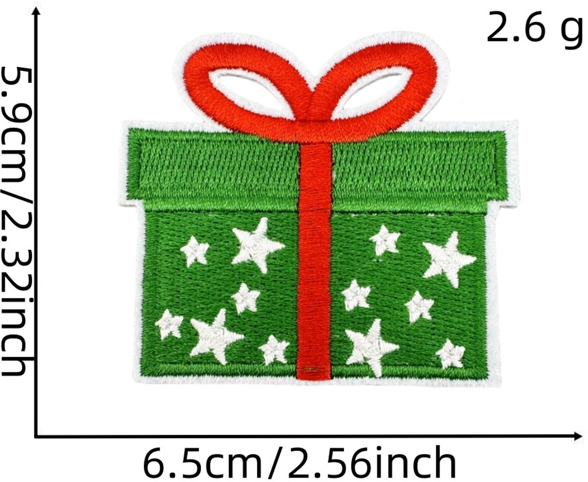 32 Pieces Iron-On Patches - Christmas Iron-On Embroidered Patches - Embellishments for Clothing - Clothes Patches - DIY Accessories - Cute Sewing Appliques - Sew-On Embroidered Applique Sewing Patches - For Jackets, Hats, Backpacks - Image 7