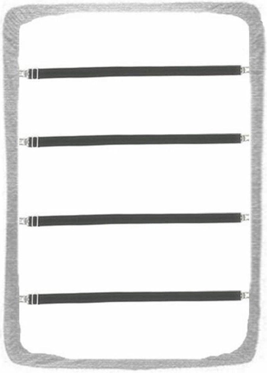 4 pieces - 70-230 cm Sheet tensioners - Sheet clips - Duvet tensioners - Duvet clamps - Bed sheet clamp - Sheet braces - Elastic fitted sheet tensioners - Adjustable - for sheets, ironing board, mattress or sofa - Image 4