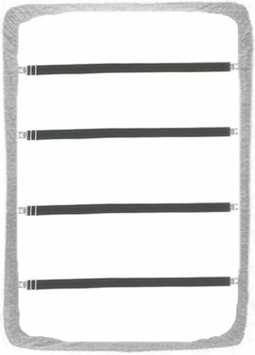 4 pieces - 70-230 cm Sheet tensioners - Sheet clips - Duvet tensioners - Duvet clamps - Bed sheet clamp - Sheet braces - Elastic fitted sheet tensioners - Adjustable - for sheets, ironing board, mattress or sofa - Image 4