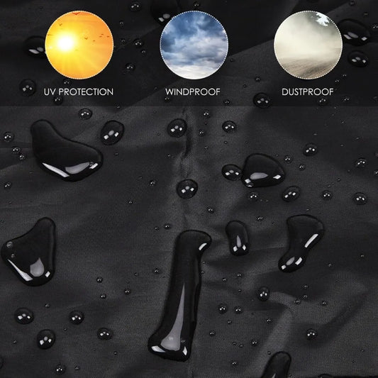 Tire cover - 1 piece - For 4 tires - Tire storage - 420D - 73*110cm - Car tire bag - Cover for car tires - Waterproof - Sun protection - Dustproof - Car tire cover - Winter tire cover - Black - Image 3