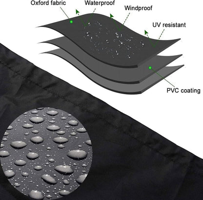 Tire cover - 1 piece - For 4 tires - Tire storage - 420D - 73*110cm - Car tire bag - Cover for car tires - Waterproof - Sun protection - Dustproof - Car tire cover - Winter tire cover - Black - Image 4