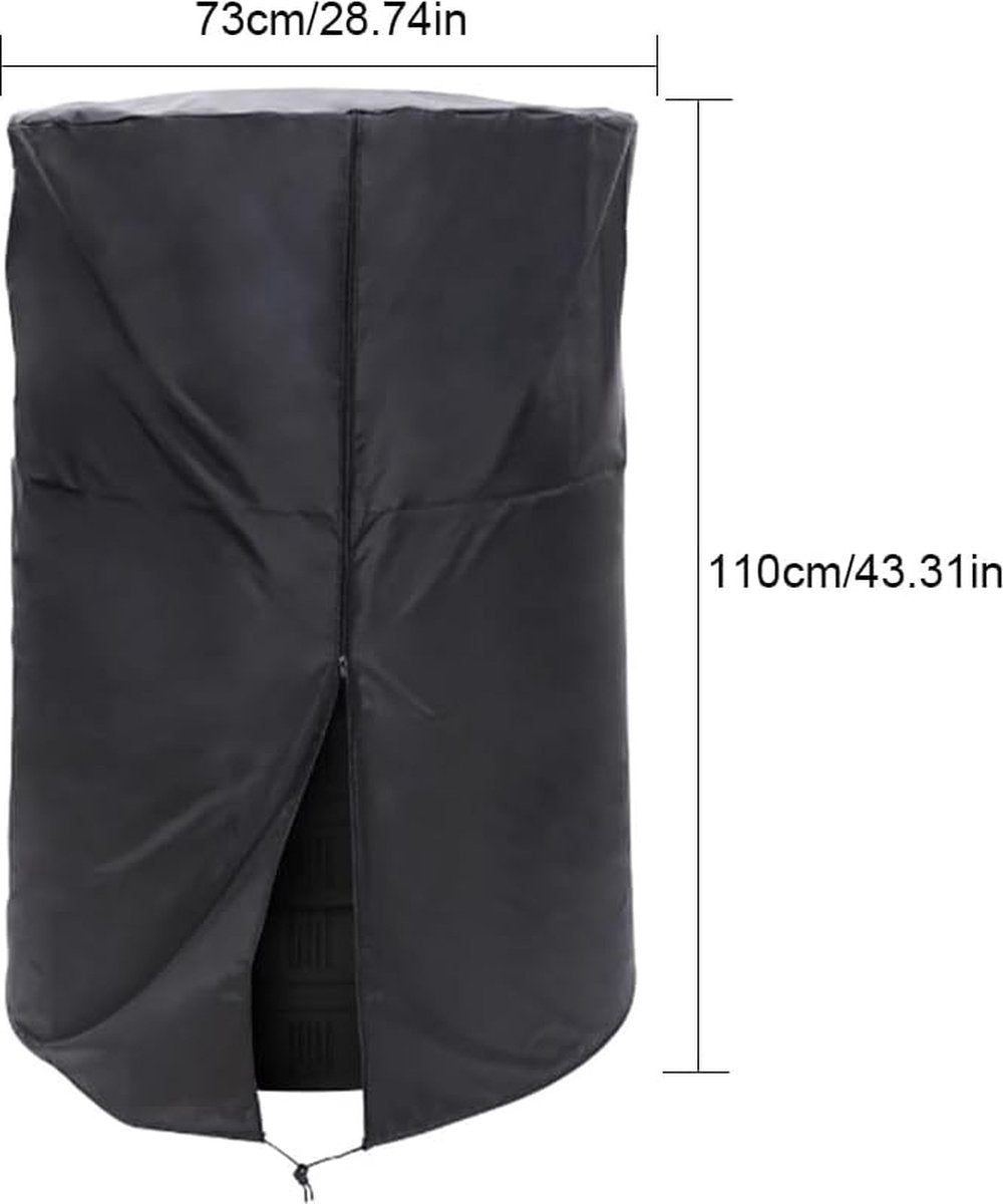 Tire cover - 1 piece - For 4 tires - Tire storage - 420D - 73*110cm - Car tire bag - Cover for car tires - Waterproof - Sun protection - Dustproof - Car tire cover - Winter tire cover - Black - Image 5