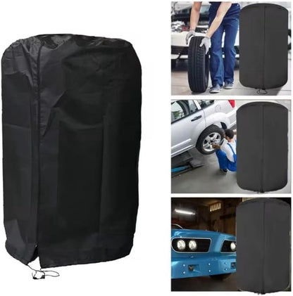 Tire cover - 1 piece - For 4 tires - Tire storage - 420D - 73*110cm - Car tire bag - Cover for car tires - Waterproof - Sun protection - Dustproof - Car tire cover - Winter tire cover - Black - Image 9