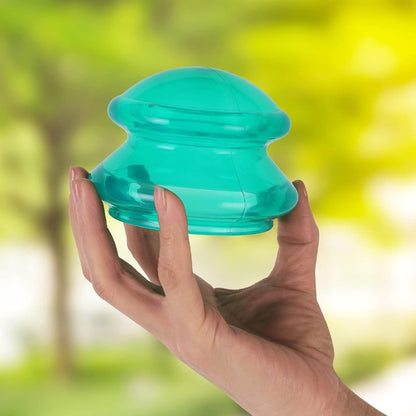 4 pieces silicone cups - Cupping cups - Cupping Set - Cellulite Cups - Cupping For Cellulite - vacuum cup - For reducing cellulite anti-aging relieves pain and joints for buttocks, neck, body - Green - Image 2