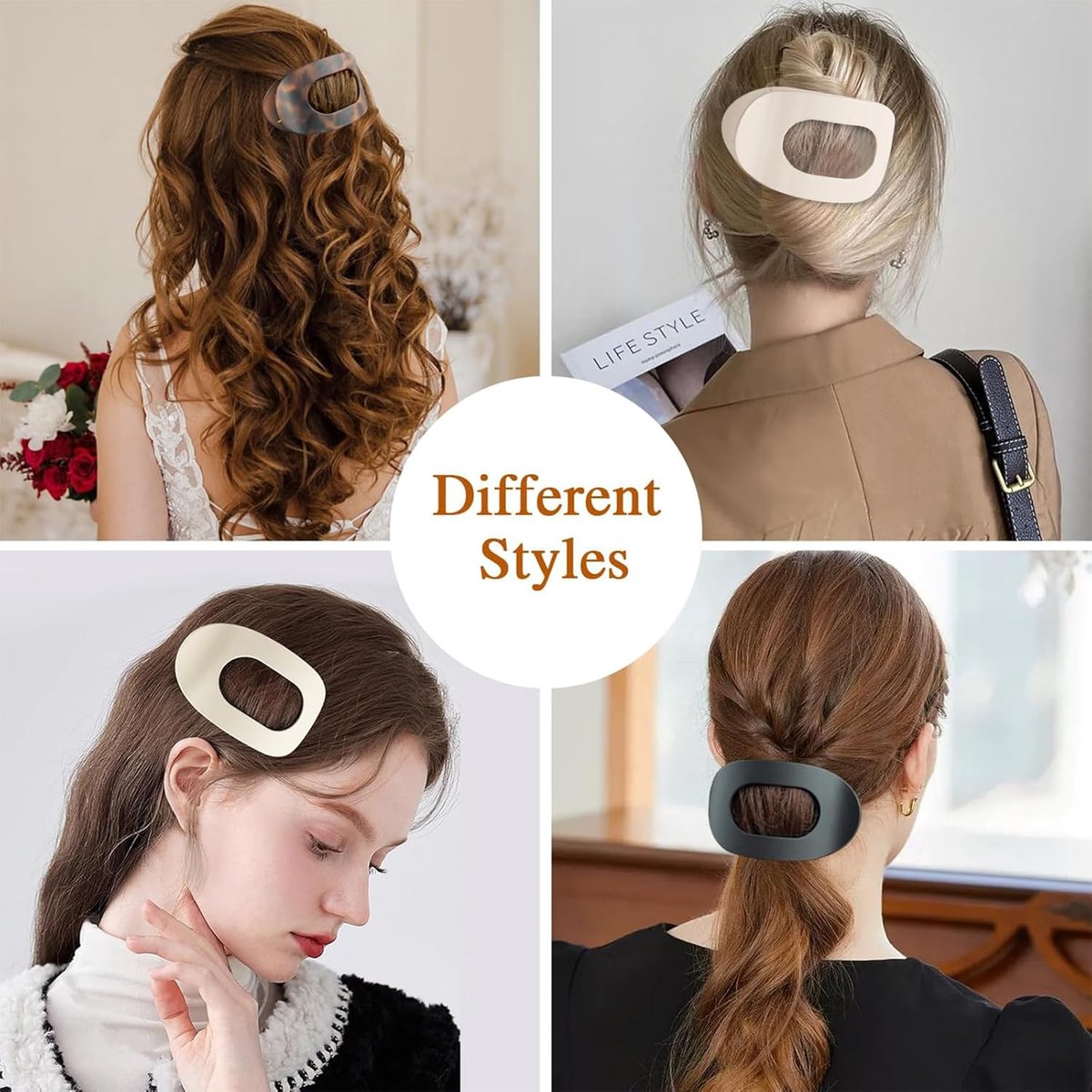 Hair elastic - 4 pieces - Hair accessories - 4 colors - - Image 4