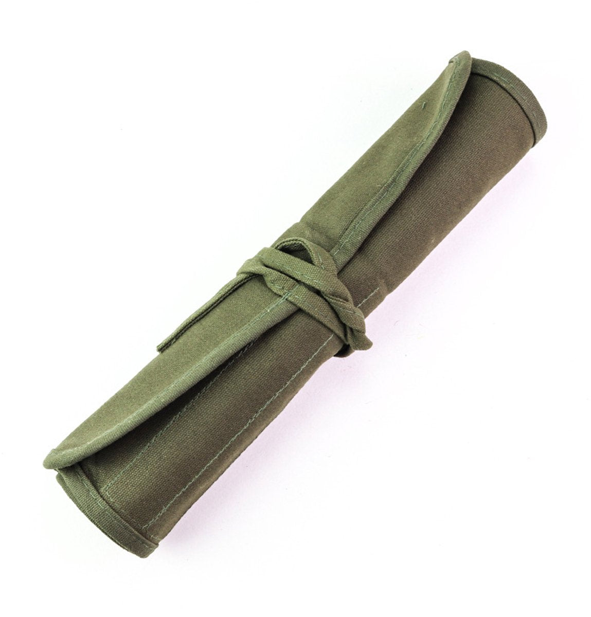 Roll-Up Canvas Brush Case - Brush Holder - Canvas - 22 Slots - Brush Bag - Brush Holder - Pencil Case - Paint Brush Holder - Portable - Roll-Up - Brush Not Included - Suitable for Various Painting Tools - 40.5*33cm - Vegetable - Image 3