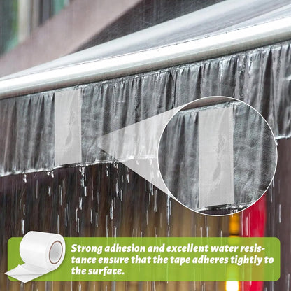 Repair tape - 8cm x 2M - Transparent - Repair cloth - Self-adhesive - for awnings, sails, boat covers and tents - Waterproof - TPU - Image 4