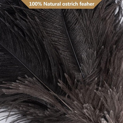 Ostrich Feather Duster - 40cm Long - Wooden Handle - Universal - Brown - Reusable and Washable Car Dusters - Eco-Friendly Cleaning Dusters - Feather Dusters - Image 3