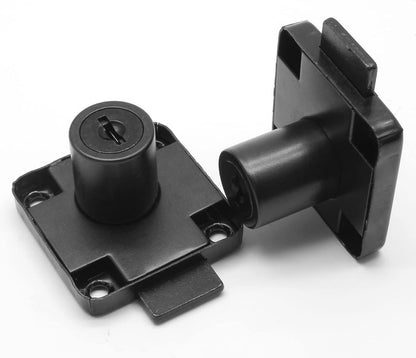 pieces - Cam Lock - furniture lock - Furniture locks - letterbox lock - security cabinet lock - drawer lock - lock with key - black - cold-rolled steel - for furniture cabinet letterbox drawer - Image 2