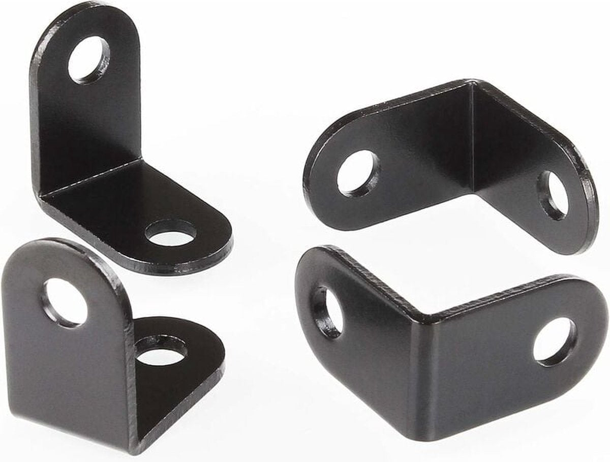 20 pieces - Corner connections - corner anchor - corner connectors - fixed bracket - corner bracket - 26x26 MM - iron - black - 90 degrees - Including screws - Image 2