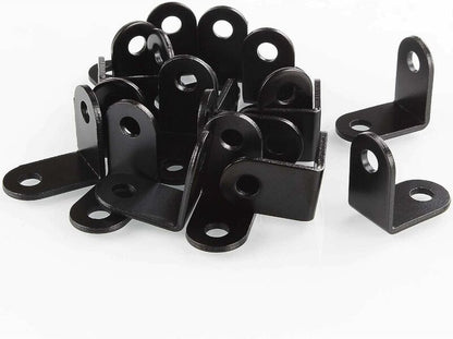 20 pieces - Corner connections - corner anchor - corner connectors - fixed bracket - corner bracket - 26x26 MM - iron - black - 90 degrees - Including screws - Image 4