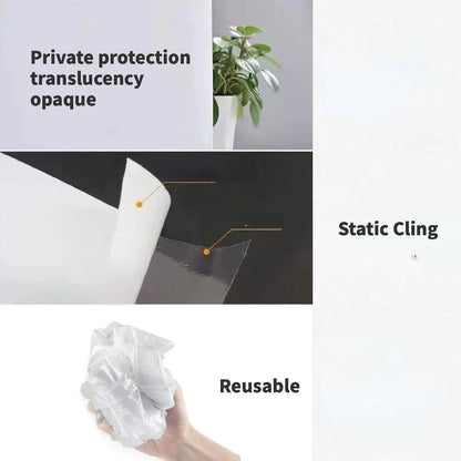 Window Film - Blackout Window Film - Sun Protection - Blackout Cloth - Black - Window Sticker - 45x100cm - Privacy Film Glass Windows - Adhesive Film Window - Image 4