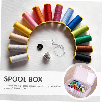 Sewing Thread Storage Box - Organizer for sewing supplies and sewing accessories - 42 spools - Image 6
