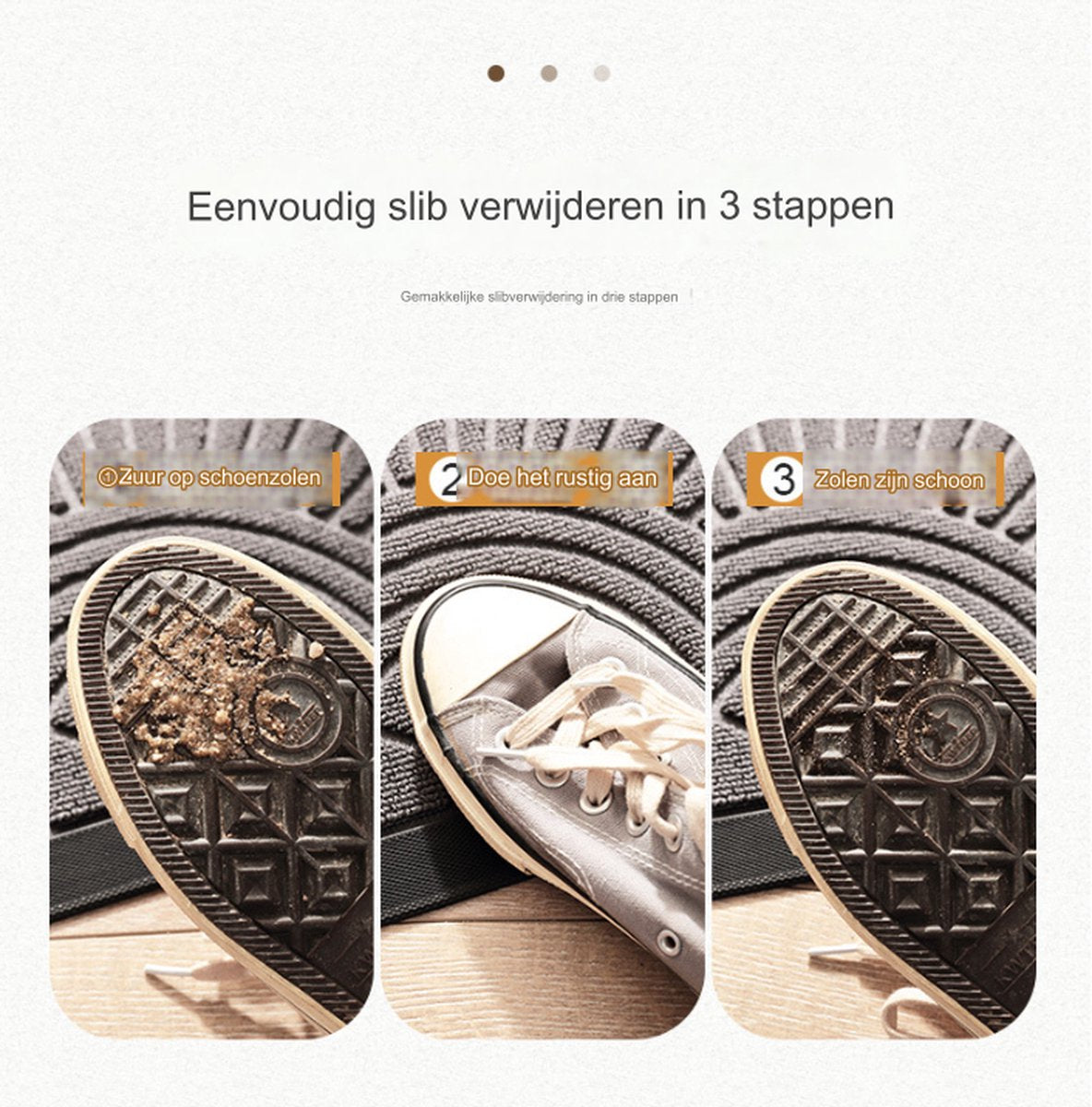 Rubber doormat - Semi-circular - Outdoor Anti-slip Washable Doormat - Rain - Outdoor - Indoor doormat - Dark gray - Drying mat - 60 * 90 cm - cleaning mat - outdoor - hall - balcony - Image 7