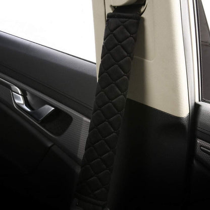 Seat Belt Covers - 4 Pieces - Seat Belt Cushion - Seat Belt Protector - Seat Belt Cover - Shoulder Covers - Car Seat Belt Cover - Shoulder Cover - Car Seat Belt Protector - Universal - Black + Gray - 27cm - Image 5