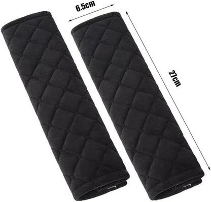 Seat Belt Covers - 4 Pieces - Seat Belt Cushion - Seat Belt Protector - Seat Belt Cover - Shoulder Covers - Car Seat Belt Cover - Shoulder Cover - Car Seat Belt Protector - Universal - Black + Gray - 27cm - Image 7