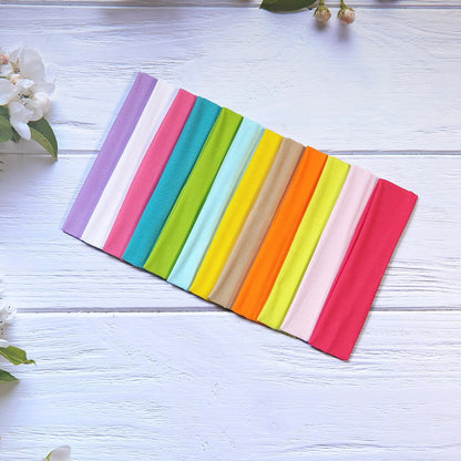 Headband - 20 Pieces - Sports Headbands - Headband - Adults - Yoga Headbands - Elastic Non-Slip - Fitness - Sweatband - Athletic - Gym - Dance - Running - Hair Accessories - 20*5CM - Image 7