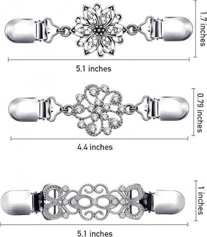 6 pieces - Cardigan clasp - Brooch clip - Women's cardigan clip - Cardigan clasp - Clothes clip - Cardigan clips - Cardigan pin - Cardigan clip - Non-slip fixed buckle - for dresses, shirts, sweaters, jackets - Image 4