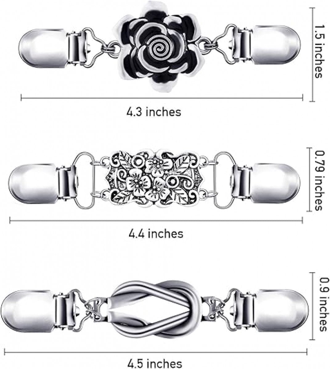 6 pieces - Cardigan clasp - Brooch clip - Women's cardigan clip - Cardigan clasp - Clothes clip - Cardigan clips - Cardigan pin - Cardigan clip - Non-slip fixed buckle - for dresses, shirts, sweaters, jackets - Image 5