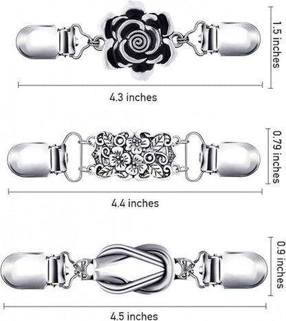 6 pieces - Cardigan clasp - Brooch clip - Women's cardigan clip - Cardigan clasp - Clothes clip - Cardigan clips - Cardigan pin - Cardigan clip - Non-slip fixed buckle - for dresses, shirts, sweaters, jackets - Image 5
