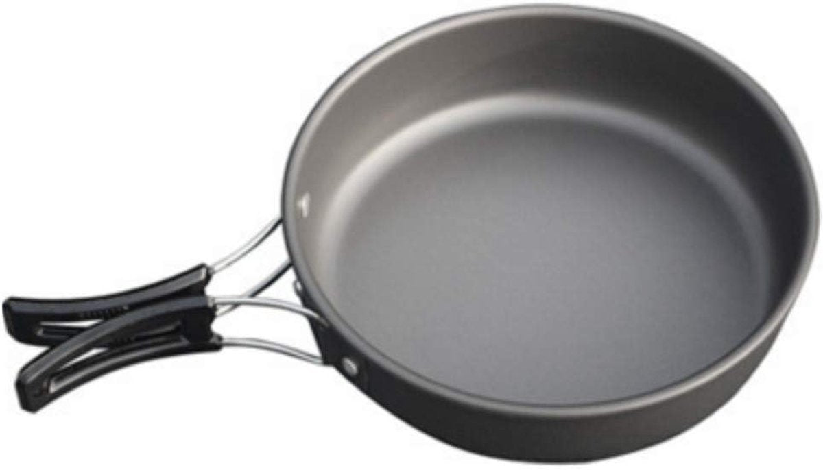 3 pieces - Cooking set - Camping Cooking set - Cookware - Camping Pan Set - Camping Cookware Kit - Kitchenware set - saucepan, pan, teapot - for 2-3 persons - for Outdoor Picnic Camping Hiking - Foldable - aluminum - Image 3